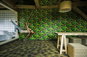 Room with swing by teachinghotel