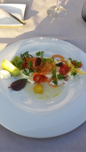 Buffalo mozzarella with tomato varieties