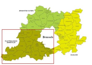 Pajottenland map © 2011 Toerisme Pajottenland vzw