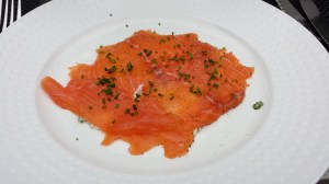First course salmon