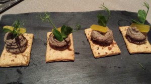 Crostini with chickenlivers Crostini with chickenlivers