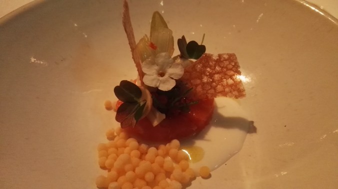 Salmon, parsnip, buttermilk and manderine